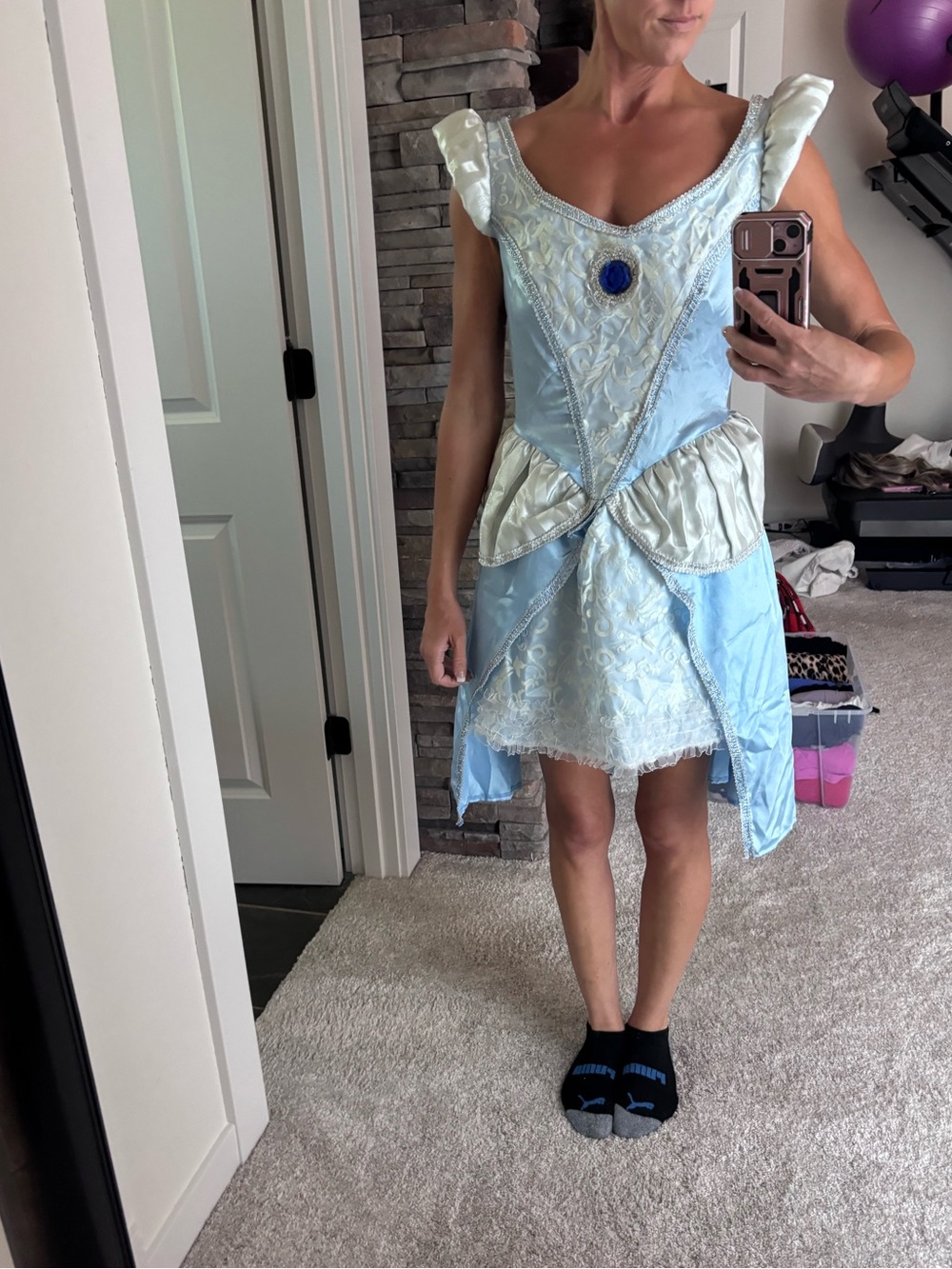 NEW Disney juniors Cinderella Princess costume with gloves